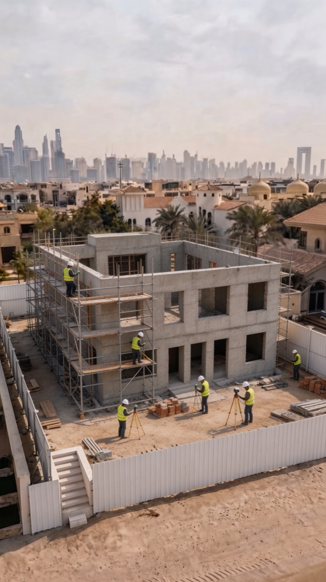 AI generated construction mid stage